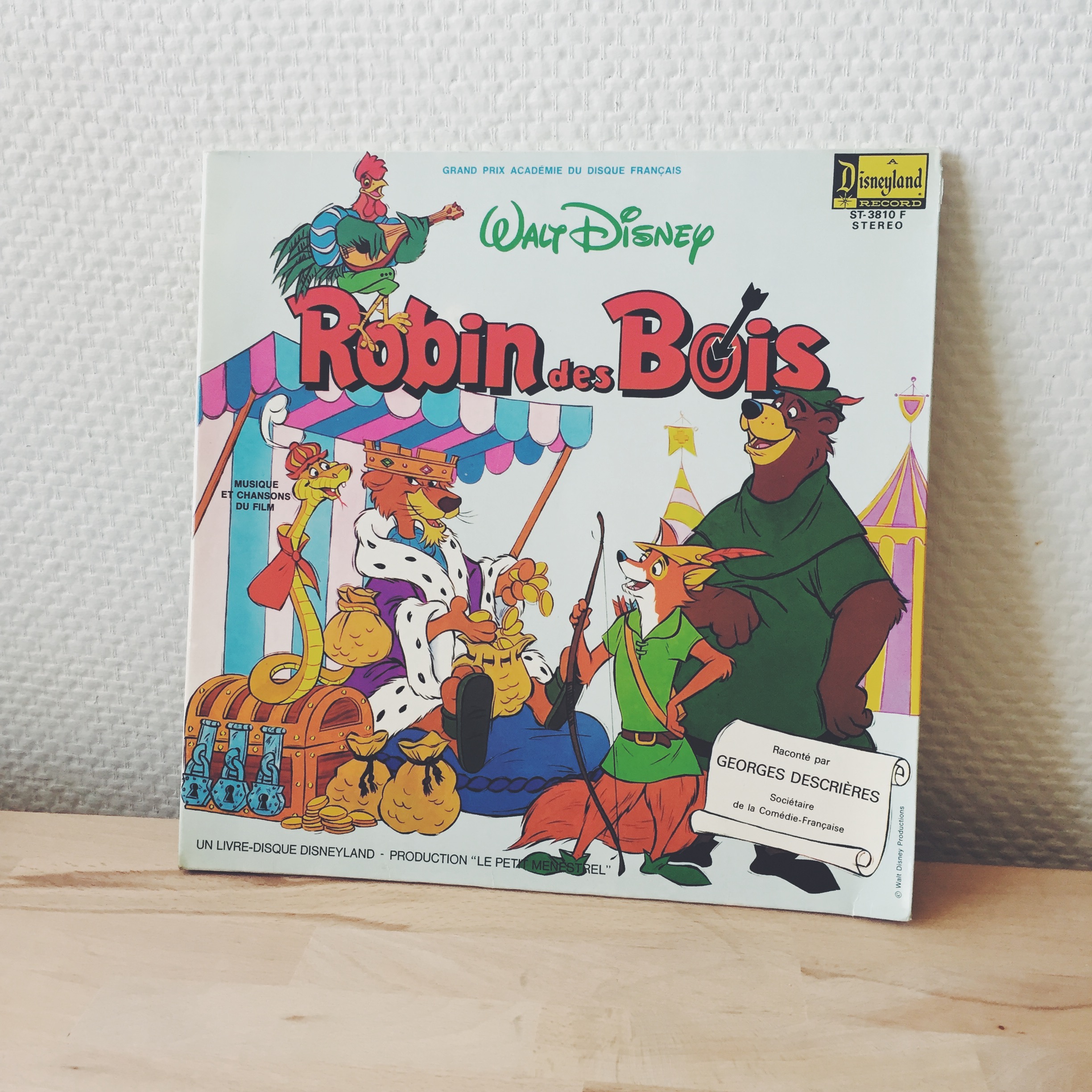 Vinyle 33 tours Disney® Robin des bois - Mademoiselle Pépite