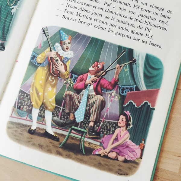 Martine au cirque livre vintage enfant