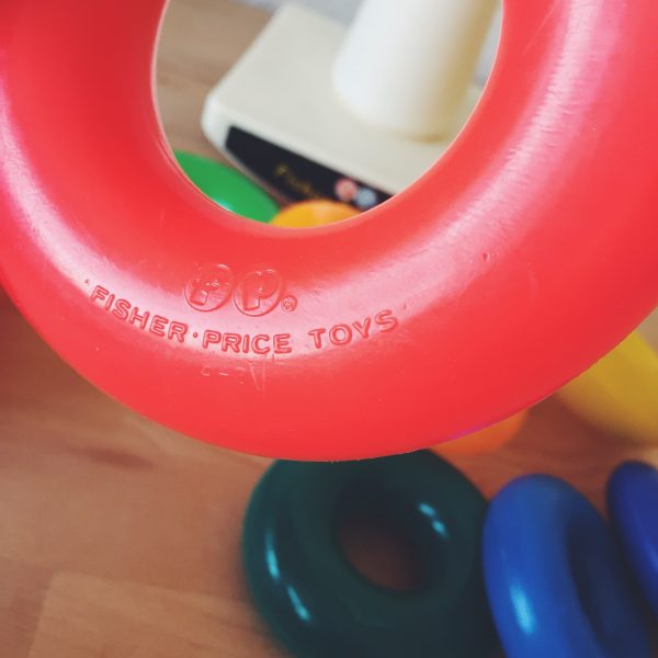 fisher price anneaux à empiler vintage jouet vintage bébé