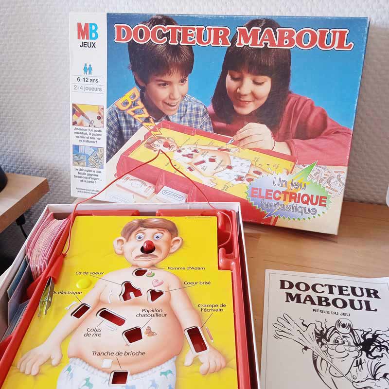 pieces détachées OFFICIELLES pour jeu DOCTEUR MABOUL vintage de MB au choix