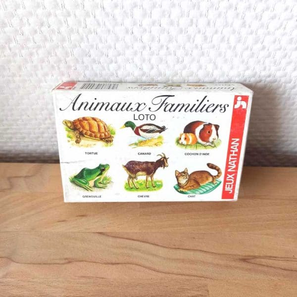 loto vintage animaux familiers