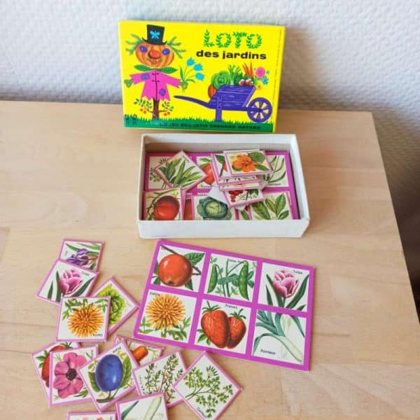 jeu loto vintage nathan des jardins